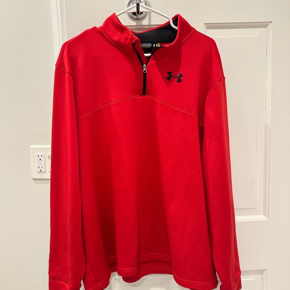 Under Armour Men's Zip Up Red Sweater